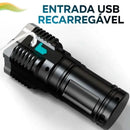 Lanterna Tatica Recarregavel Mais Forte Do Mundo Sitio Led A188