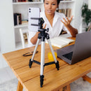 Tripé altura ajustavel Universal Portátil Profissional Telescópico Para Câmera Gopro Celular Smartphone Fotografia Vídeos 3110