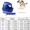 Conjunto de arnês e coleira para cães de estimação, segurança reflexiva, para cães pequenos e médios, colete, cinta peitoral para cachorros, acessórios para animais de estimação