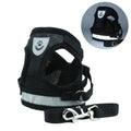 Conjunto de arnês e coleira para cães de estimação, segurança reflexiva, para cães pequenos e médios, colete, cinta peitoral para cachorros, acessórios para animais de estimação