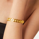 Liora colar de aço inoxidável pulseira para mulheres homens corrente poligonal à prova d'água casal casamento ouro prata cor conjuntos de joias