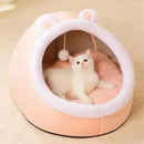 Novo conforto de sono profundo no inverno cama de gato iittle esteira cesta pequena casa do cão produtos animais de estimação tenda aconchegante caverna ninho interior cama gato