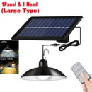 Lustre Solar LED Duplo com Controle Remoto e IP65