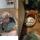 Casa para cães de estimação, macia e aconchegante, cama de dormir para cães pequenos e médios, dobrável, removível, ninho de cachorro, canil portátil, suprimentos para animais de estimação