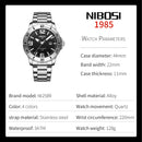Nibosi 2025 relógio masculino marca de luxo negócios luminoso à prova dwaterproof água relógio masculino calendário homem quartzo relógios pulso relogio masculino