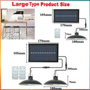 Lustre Solar LED Duplo com Controle Remoto e IP65