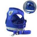 Conjunto de arnês e coleira para cães de estimação, segurança reflexiva, para cães pequenos e médios, colete, cinta peitoral para cachorros, acessórios para animais de estimação