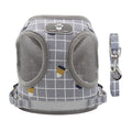 Conjunto de arnês e coleira para cães de estimação, segurança reflexiva, para cães pequenos e médios, colete, cinta peitoral para cachorros, acessórios para animais de estimação