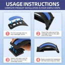 Multi-Nível Ajustável Massageador de Terapia Magnética, Maca Traseira, Cintura, Pescoço, Aptidão, Lombar, Suporte Coluna Cervical, Alívio da Dor