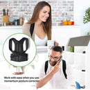 Ajustável Unisex Postura Corrector Brace, Correcção Corcunda Belt, Stop Slouching,Back Alignment e Clavícula Suporte