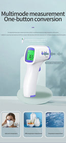 Pistola de temperatura frontal portátil infravermelha, Termômetro sem contato, Pistola de temperatura doméstica, 1pc