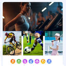 Relógio inteligente GTS para homens e mulheres, 1.77 tela sensível ao toque completa, relógio esportivo de fitness, telefone Android, smartwatch digital multidial