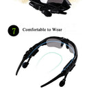 Óculos polarizados condução, Wireless Bluetooth 4.1, Riding Eyes Óculos, Colorful Sun Lens, Telefone