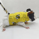 2 pçs/set lagarto trela roupas sem mangas fivela ajuste réptil barbudo dragão colete topo pequenos animais de pelúcia trela roupas