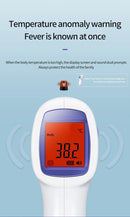 Pistola de temperatura frontal portátil infravermelha, Termômetro sem contato, Pistola de temperatura doméstica, 1pc