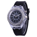 Relógio LED Luminoso Unissex com 7 Cores