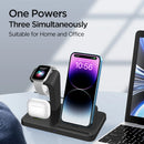 Estação de carregamento para vários dispositivos Apple, carregador sem fio rápido, suporte dock para iPhone 14, 13, 12, 11 Pro, X, XR, Airpods 3, 3 em 1
