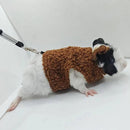 2 pçs/set lagarto trela roupas sem mangas fivela ajuste réptil barbudo dragão colete topo pequenos animais de pelúcia trela roupas