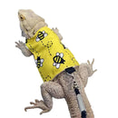 2 pçs/set lagarto trela roupas sem mangas fivela ajuste réptil barbudo dragão colete topo pequenos animais de pelúcia trela roupas