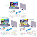 3d bloco de desenho mágico led luz colorido espaço oceano dinossauro pintura placa crianças brinquedos educativos crescer playmates presente criativo