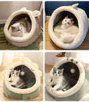 Novo conforto de sono profundo no inverno cama de gato iittle esteira cesta pequena casa do cão produtos animais de estimação tenda aconchegante caverna ninho interior cama gato