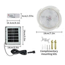 Luminária Solar de Teto LED IP65 para Jardim