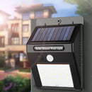 Lâmpada de parede solar LED com sensores de movimento PIR, luz impermeável, iluminação exterior, decoração do pátio, jardim, cerca, Path Lights, moderno