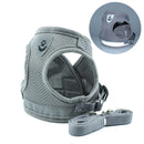 Conjunto de arnês e coleira para cães de estimação, segurança reflexiva, para cães pequenos e médios, colete, cinta peitoral para cachorros, acessórios para animais de estimação